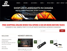 Tablet Screenshot of j2ledflashlight.com